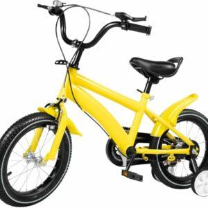 GDSKR Bicicletta per bambini da 14 pollici, Bicicletta per bambini con altezza regolabile, 3-6 anni con ruota di supporto, Bi