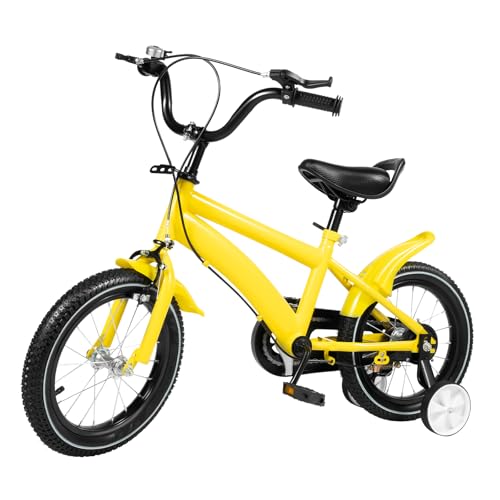 B0FH9YY8NC gal 0 69cfa310195b7 GDSKR Bicicletta per bambini da 14 pollici, Bicicletta per bambini con altezza regolabile, 3-6 anni con ruota di supporto, Bi