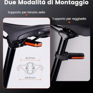 RAVEMEN CL01 Luci Posteriori per Bici, 30 Lumen Grandangolare a 300° per bicicletta su Strada o Guida in Città, Impermeabile 8 RAVEMEN CL01 Luci Posteriori per Bici, 30 Lumen Grandangolare a 300° per bicicletta su Strada o Guida in Città, Impermeabile - immagine 4