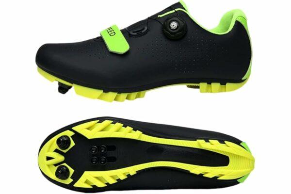 B0FHW8LGKS 69cf8fe9eb5c7 Surwin Scarpe Ciclismo MTB SPD, Scarpe Mountain Bike Traspiranti per Uomo Donna EU 36-47 Fibbia Girevole Sneakers Compatibili