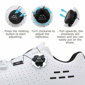 Surwin Scarpe Ciclismo MTB SPD, Scarpe Mountain Bike Traspiranti per Uomo Donna EU 36-47 Fibbia Girevole Sneakers Compatibili - immagine 5