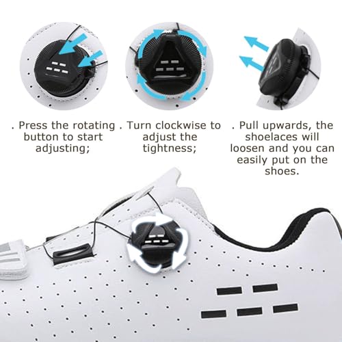 B0FHW8LGKS gal 3 69cf8ff21fda7 Surwin Scarpe Ciclismo MTB SPD, Scarpe Mountain Bike Traspiranti per Uomo Donna EU 36-47 Fibbia Girevole Sneakers Compatibili