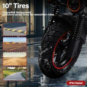 PLAYBIK Monopattino Elettrico Adulti 500W Motore, Batteria 48V 15AH, IP54, Autonomia di 35-50 km, 10 pollici Pneumatici Fu... - immagine 4