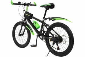 KigerNee Mountain bike da 20 pollici con cambio a 7 marce, capacità di carico 85 kg, regolabile per mountain bike, catena di