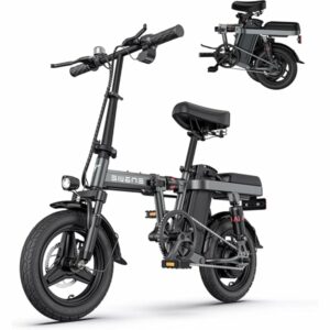 ENGWE Bicicletta elettrica Mini Adulti e Adolescenti - Ebike da città 14" con pneumatico grasso, motore da 250W, batteria da