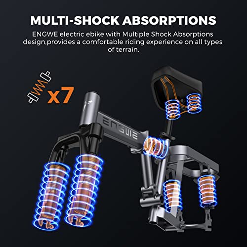 B0FMK4QRGN gal 2 69cfc9b91a01d ENGWE Bicicletta elettrica Mini Adulti e Adolescenti - Ebike da città 14" con pneumatico grasso, motore da 250W, batteria da