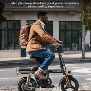 ENGWE Bicicletta elettrica Mini Adulti e Adolescenti - Ebike da città 14" con pneumatico grasso, motore da 250W, batteria da - immagine 5