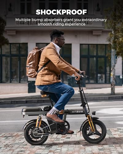 B0FMK4QRGN gal 3 69cfc9badebfc ENGWE Bicicletta elettrica Mini Adulti e Adolescenti - Ebike da città 14" con pneumatico grasso, motore da 250W, batteria da