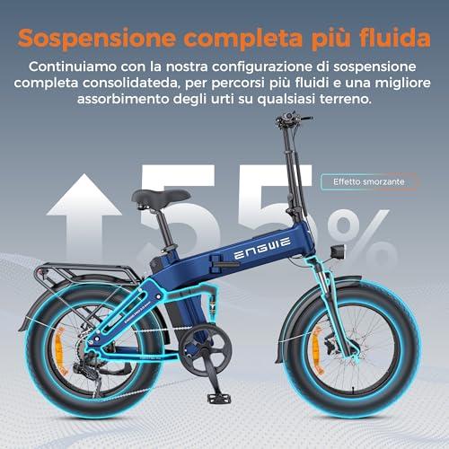 B0FMRHJ8KK gal 1 69d0bc6f8984d ENGWE Bicicletta Elettrica Pieghevole, Batteria 48V 15Ah Fino A 130 km, Sensore Di Coppia E Design Pieghevole Con Freni Id...