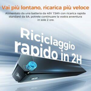 ENGWE Bicicletta Elettrica Pieghevole, Batteria 48V 15Ah Fino A 130 km, Sensore Di Coppia E Design Pieghevole Con Freni Id... - immagine 5