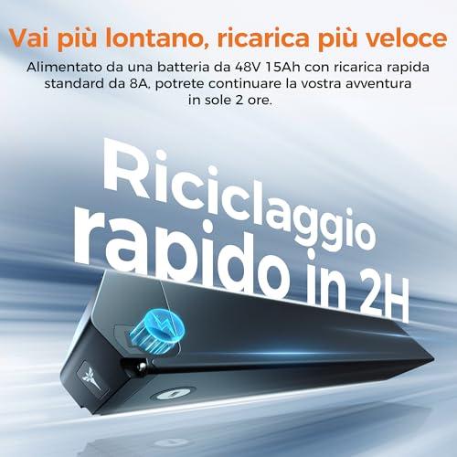 B0FMRHJ8KK gal 3 69d0bc719ee4b ENGWE Bicicletta Elettrica Pieghevole, Batteria 48V 15Ah Fino A 130 km, Sensore Di Coppia E Design Pieghevole Con Freni Id...