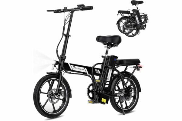 B0FMRJWH44 69cfc904a4cdb EVERCROSS Bicicletta Elettrica per Adulti, 250W Bici da Montagna,16"/20" Pneumatici Grassi E-Bike, Fino a 25KM/H, 36V/48V Bat
