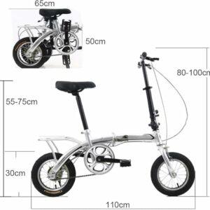Kcolic Bici Pieghevole 12 Pollici, Bici CittĂ Compatta, Per Studenti Adulti, Mini Bici Pieghevole Leggera Per Bici Lavoro E,1 7 Kcolic Bici Pieghevole 12 Pollici, Bici CittĂ Compatta, Per Studenti Adulti, Mini Bici Pieghevole Leggera Per Bici Lavoro E,1 - immagine 3