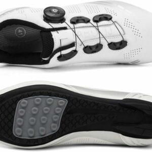 Mateju Scarpe Ciclismo Senza Attacchi Uomo Donna, 36-47 EU Scarpe Ciclismo Senza insenature Nessuna Serratura Antiscivolo Tra