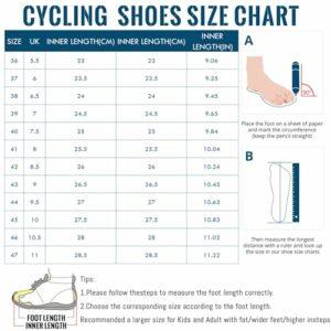 Mateju Scarpe Ciclismo Senza Attacchi Uomo Donna, 36-47 EU Scarpe Ciclismo Senza insenature Nessuna Serratura Antiscivolo Tra - immagine 5