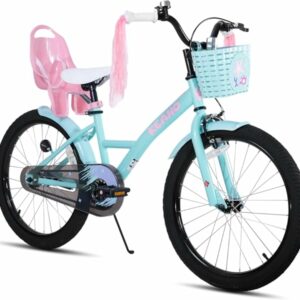 JOYSTAR Zinnia Bicicletta per bambini 14/16/20 pollici, per bambine da 2 a 11 anni, con ruote di supporto e Baket e stelle fi