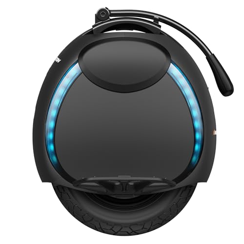 B0FPR2285Q gal 2 69d4aed52486b Monociclo elettrico INMOTION V6, per adulti, nero, motore da 500 W, autonomia fino a 30 km, limite di velocità 25 km/h, pneum