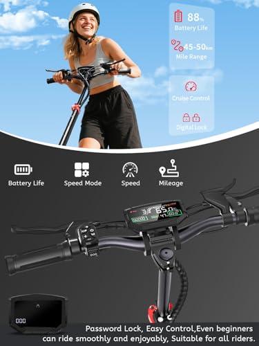 TYOKUM Monopattino Elettrico Adulto,45-55KM 48V 15/18Ah, 10,5/11 pollici Fuoristrada Monopattino Elettrico Adulti Pieghevo... 4 B0FSKMD78V gal 3 69d4b0aa8ea16 TYOKUM Monopattino Elettrico Adulto,45-55KM 48V 15/18Ah, 10,5/11 pollici Fuoristrada Monopattino Elettrico Adulti Pieghevo...