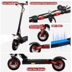 PLAYBIK Monopattino Elettrico Adulto, Batteria 48V 15Ah, Autonomia 50-55 km, Monopattino Elettrici Pieghevole con Potente ... - immagine 4