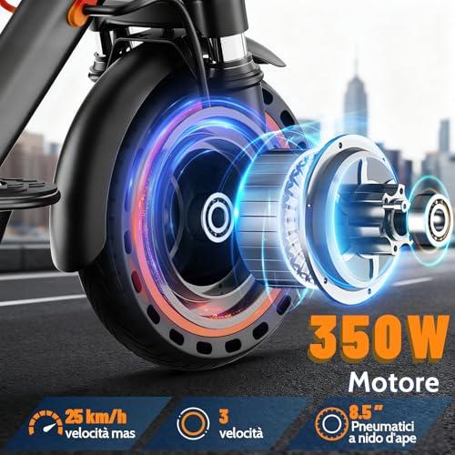 B0FXG2XHXK gal 2 69d4b098d1a0f T3 Monopattino Elettrico Adulto Ultraleggero Antifurto-35KM Autonomia, 25 Km/h,350W,Indicatore di Direzione, e App, 8.5" P...