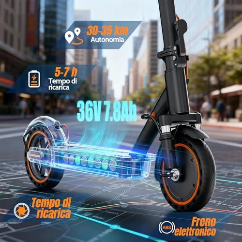 B0FXG2XHXK gal 3 69d4b099ad955 T3 Monopattino Elettrico Adulto Ultraleggero Antifurto-35KM Autonomia, 25 Km/h,350W,Indicatore di Direzione, e App, 8.5" P...