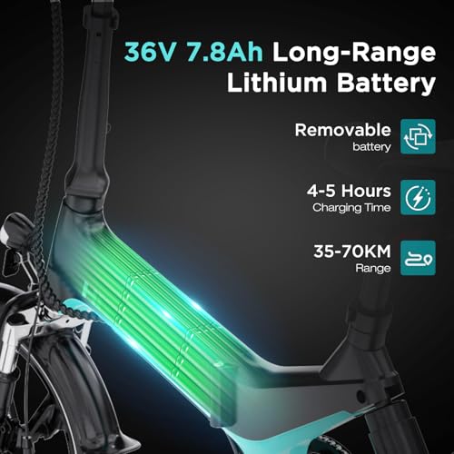 B0FXMHWCQS gal 2 69d0bb79def5a HITWAY Bicicletta Elettrica, Bici Elettrica 16 Pollici, Pieghevole E BIKE Batteria 36V/7,8Ah, Motore 250W, Massima 25km/h,...