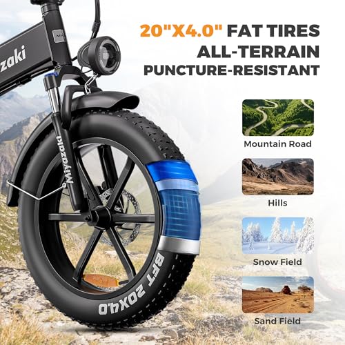 B0G2RMQ48Q gal 3 69cfc97876804 Miyazaki Bicicletta Elettrica Pieghevole per Adulti, Telaio in Alluminio Aerospaziale, Motore Brushless, Ebike Pieghevole con