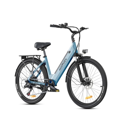 B0G395GHT5 gal 0 69cf80a2719e8 HillMiles Bici Elettrica Per Adulti Da 26", 7 Velocità Bicicletta Elettrica da 36V 13Ah Batteria Rimovibile, 25km/h & Auto...