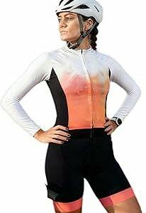 Tuta da triathlon da donna, a maniche lunghe, pantaloni corti, body da ciclismo, tuta da triathlon, arancione XS-3XL 5 Tuta da triathlon da donna, a maniche lunghe, pantaloni corti, body da ciclismo, tuta da triathlon, arancione XS-3XL - immagine 1