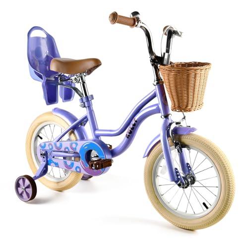 RULLY Bicicletta Bambina con Rotelle, Cestino e Seggiolino per Bambola, Sella Regolabile, per 2–7 Anni, Rosa/Viola/Blu 1 B0G3NKBZPY gal 0 69cfa3de4bfe3 RULLY Bicicletta Bambina con Rotelle, Cestino e Seggiolino per Bambola, Sella Regolabile, per 2–7 Anni, Rosa/Viola/Blu