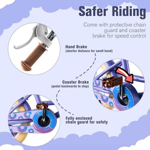 RULLY Bicicletta Bambina con Rotelle, Cestino e Seggiolino per Bambola, Sella Regolabile, per 2–7 Anni, Rosa/Viola/Blu 4 B0G3NKBZPY gal 3 69cfa3e2de692 RULLY Bicicletta Bambina con Rotelle, Cestino e Seggiolino per Bambola, Sella Regolabile, per 2–7 Anni, Rosa/Viola/Blu