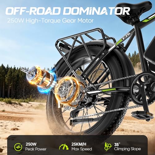 B0G4D2198Q gal 1 69cf80f210a9a Aimittie Bici Elettrica Per Adulti Da 20/26", 7 Velocità con Bicicletta Elettrica 48V 15/18/25Ah, 25km/h & Autonomia di 8...