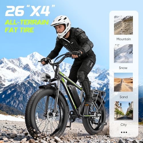 B0G4D2198Q gal 3 69cf80f34c90d Aimittie Bici Elettrica Per Adulti Da 20/26", 7 Velocità con Bicicletta Elettrica 48V 15/18/25Ah, 25km/h & Autonomia di 8...