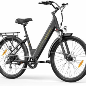 Junglor Bici Elettrica 27,5" donna Motore da 250 W, 36 V 15.6 Ah Batteria Rimovibile, Autonomia fino a 100 km, bicicletta ele