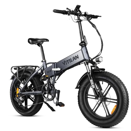 B0G4WHVRT2 gal 0 69cf80fdd1522 VITILAN V3 Bici Elettrica Pieghevole, Bicicletta Elettrica da 48V 13Ah Batteria Rimovibile,Velocità Massima 25 km/h, Motor...