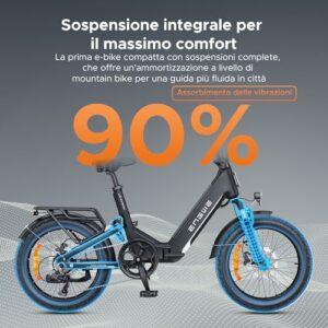 ENGW L20 3.0 Boost Bici Elettrica, Dotata di Connettività Bluetooth e APP, 2 Ore di Carica Completa e 48V 13.5Ah Batteria Nas 9 ENGW L20 3.0 Boost Bici Elettrica, Dotata di Connettività Bluetooth e APP, 2 Ore di Carica Completa e 48V 13.5Ah Batteria Nas - immagine 5