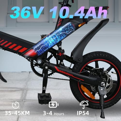 YOBACARID 14" Bici Elettrica Pieghevole, 36V 6.0AH Batteria 250W Motore, Fino a 25-35km, Freni a Doppio Disco e Velocità M... 3 B0G64N3PFP gal 2 69d0bb67e1eba YOBACARID 14" Bici Elettrica Pieghevole, 36V 6.0AH Batteria 250W Motore, Fino a 25-35km, Freni a Doppio Disco e Velocità M...