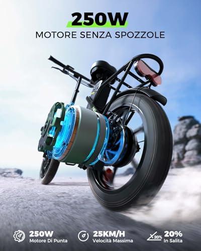 B0G6L2CWY1 gal 1 69cfc93443ac8 Finbike 250w Bici Elettrica Pieghevole, Bicicletta Elettrica A Pedalata Assistita, 374.4WH Batteria, Max Autonomia 88KM, 3 Mo