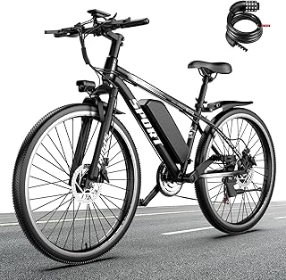 B0GCML9NKZ 69cf815371efc ASKGO Bicicletta Elettrica, 26" Pneumatico, 48V 10AH 25km/h Batteria Rimovibile, Autonomia 80 km E-bike, Doppio Sistema Fr...