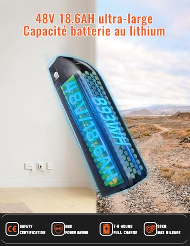 B0GD73PG5P gal 3 69cf817a78a62 Bicicletta elettrica per adulti, VTC e MTB elettrica 29", motore 250 W con batteria 48 V 18,6 AH, 21 velocità e forcella r...