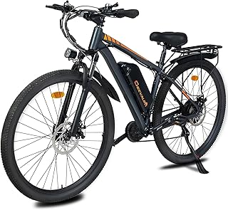 B0GFDB9XWK 69cf8165bae56 TIGUOWISH Bici Elettrica Uomo e Donna, Bicicletta Elettrica 29 Pollici con Motore Posteriore 250W, Autonomia fino a 90 km,...