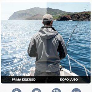 Lamicall Occhiali da Sole Ciclismo Polarizzati - [22g & Design Avvolgente] UV400 Protezione, TR90-Montatura, Nasello Regolabi - immagine 4