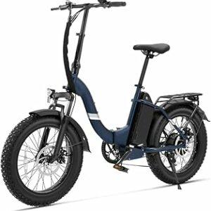 Touroll S2 2026 Bici Elettrica Pieghevole, 20"×4.0" fat bike elettrica 48V 15Ah Batteria Rimovibile, 7 Velocità E-bike per...