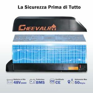 TIGUOWISH Bici Elettrica Uomo Adulti 29" - 250W, Batteria 48V 18.6Ah, Autonomia 50-90km, 25km/h, 21 Marce, Sospensione Idr... - immagine 3