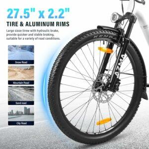 Powerme Bici Elettrica,27,5"/29" Bici Elettrica Uomo Donna da 36V 18AH Batteria Rimovibile,Autonomia di 140 km Bicicletta ... - immagine 5