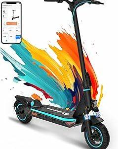 EVERCROSS Monopattino Elettrico Adulti 500W, Batteria 48V 624Wh, Autonomia fino a 60 km, Ruote Antiforatura 10”, Pieghevol...