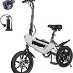 HBFTXRIDE Bicicletta Elettrica Pieghevole 14", 250W 25km/h Bici Elettrica Adulto, Fino a 35-45km Bike Elettrica Uomo Donn... 5 HBFTXRIDE Bicicletta Elettrica Pieghevole 14", 250W 25km/h Bici Elettrica Adulto, Fino a 35-45km Bike Elettrica Uomo Donn... - immagine 1