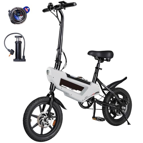 B0GKV3J6XH gal 0 69d0bb56df676 HBFTXRIDE Bicicletta Elettrica Pieghevole 14", 250W 25km/h Bici Elettrica Adulto, Fino a 35-45km Bike Elettrica Uomo Donn...