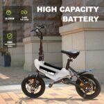 HBFTXRIDE Bicicletta Elettrica Pieghevole 14", 250W 25km/h Bici Elettrica Adulto, Fino a 35-45km Bike Elettrica Uomo Donn... 9 HBFTXRIDE Bicicletta Elettrica Pieghevole 14", 250W 25km/h Bici Elettrica Adulto, Fino a 35-45km Bike Elettrica Uomo Donn... - immagine 5