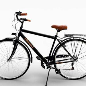 Bicicletta Uomo 28" Passeggio Nero Vintage Velodia · Bici da Città con Cambio Shimano · Comoda e Robusta · Perfetta per Spost 7 Bicicletta Uomo 28" Passeggio Nero Vintage Velodia · Bici da Città con Cambio Shimano · Comoda e Robusta · Perfetta per Spost - immagine 3
